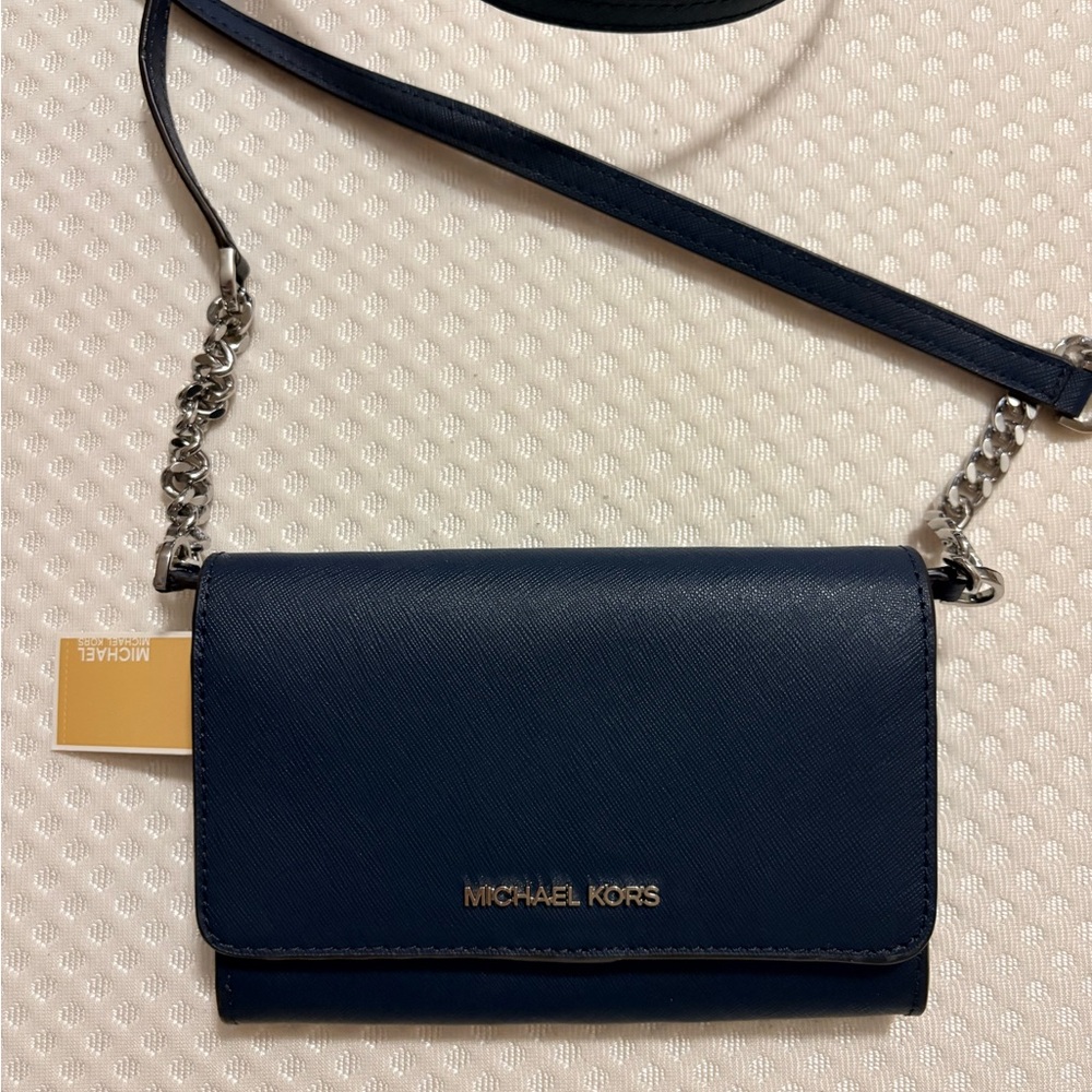 Michael Kors Dark Blue Crossbody Bag